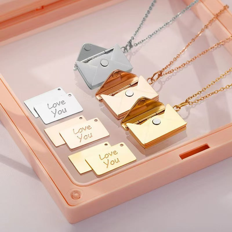 Envelope "Love Letter" Necklace Gift Set