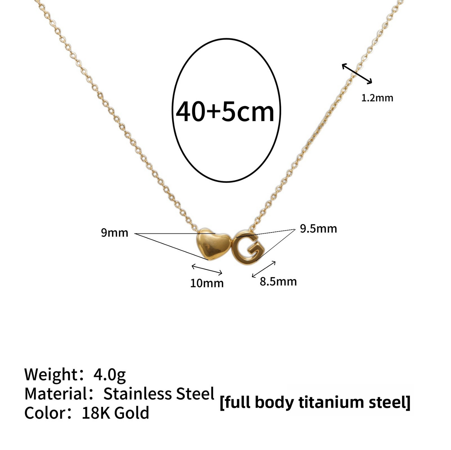 Tiny Initial Necklaces 14k Golden Heart Letter A-Z Necklace Dainty Heart Name Necklace Personalized Initial Tag Pendant Birthday Gifts Anniversary Gifts Jewelry for Women Girls Christmas Gifts