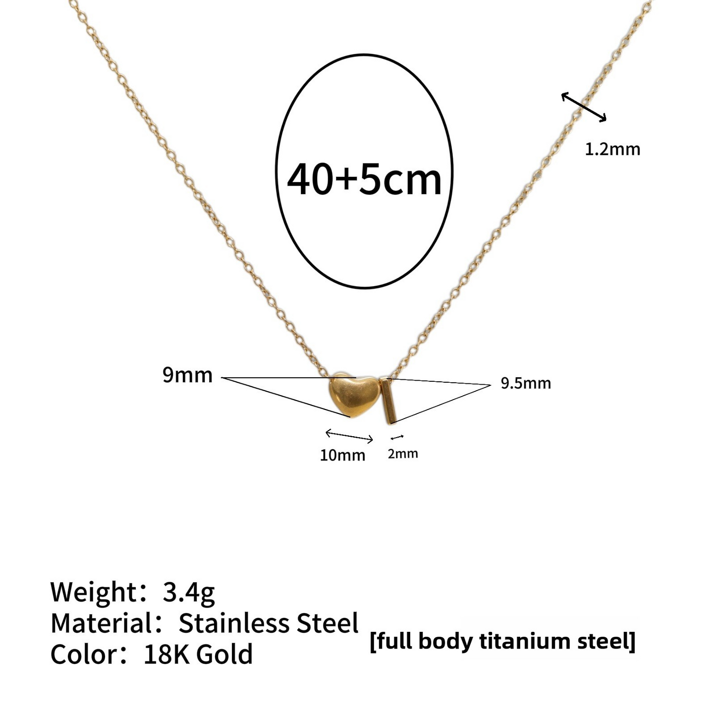 Tiny Initial Necklaces 14k Golden Heart Letter A-Z Necklace Dainty Heart Name Necklace Personalized Initial Tag Pendant Birthday Gifts Anniversary Gifts Jewelry for Women Girls Christmas Gifts