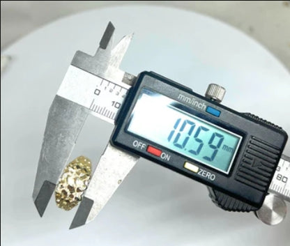 14K SOLID GOLD YELLOW CLASSIC NUGGET RING (MED,LG)