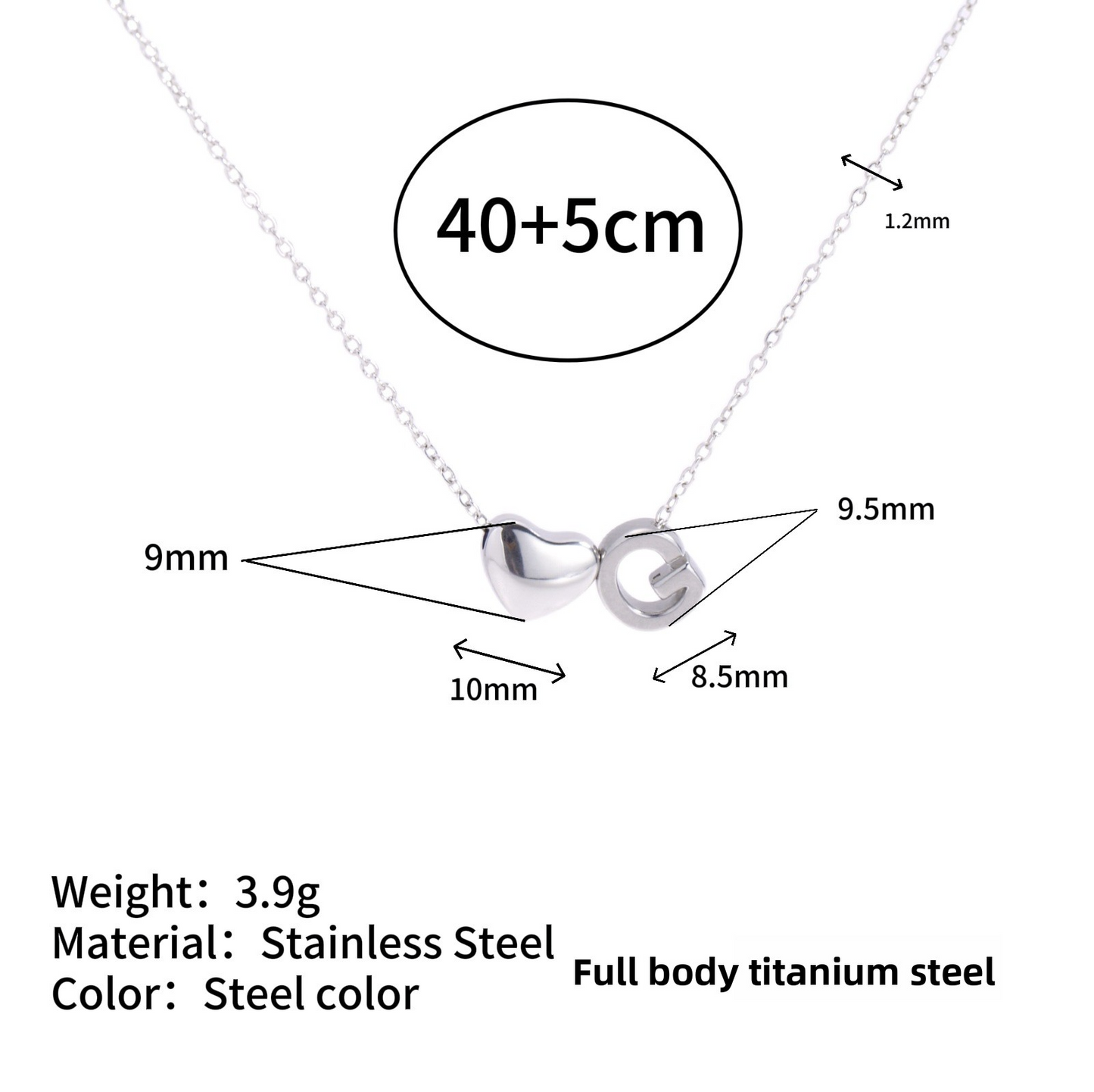 Tiny Initial Necklaces 14k Golden Heart Letter A-Z Necklace Dainty Heart Name Necklace Personalized Initial Tag Pendant Birthday Gifts Anniversary Gifts Jewelry for Women Girls Christmas Gifts