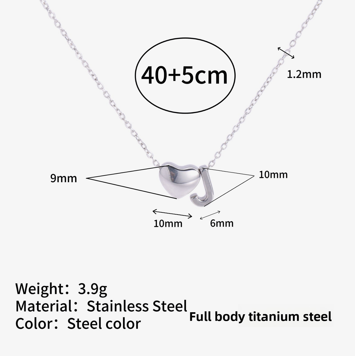 Tiny Initial Necklaces 14k Golden Heart Letter A-Z Necklace Dainty Heart Name Necklace Personalized Initial Tag Pendant Birthday Gifts Anniversary Gifts Jewelry for Women Girls Christmas Gifts