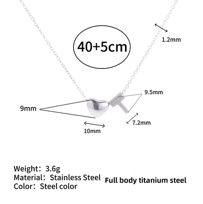 Tiny Initial Necklaces 14k Golden Heart Letter A-Z Necklace Dainty Heart Name Necklace Personalized Initial Tag Pendant Birthday Gifts Anniversary Gifts Jewelry for Women Girls Christmas Gifts