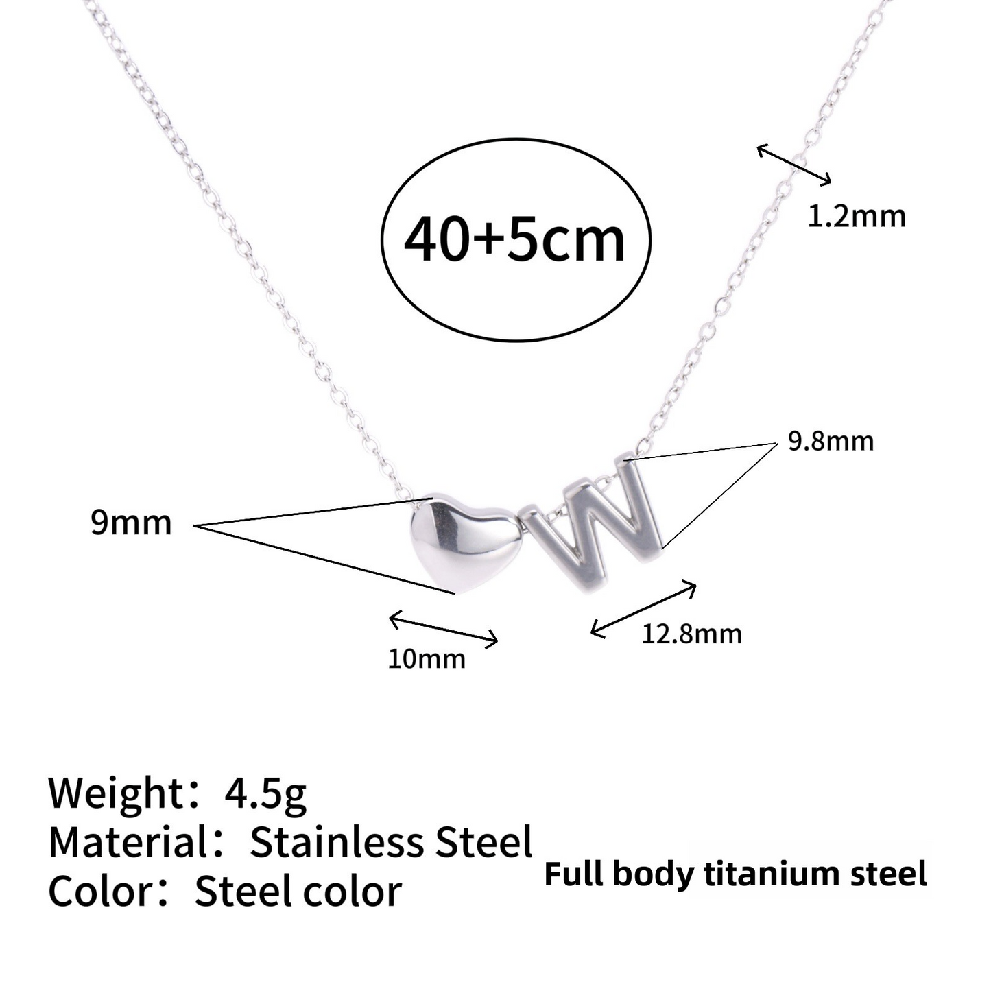 Tiny Initial Necklaces 14k Golden Heart Letter A-Z Necklace Dainty Heart Name Necklace Personalized Initial Tag Pendant Birthday Gifts Anniversary Gifts Jewelry for Women Girls Christmas Gifts